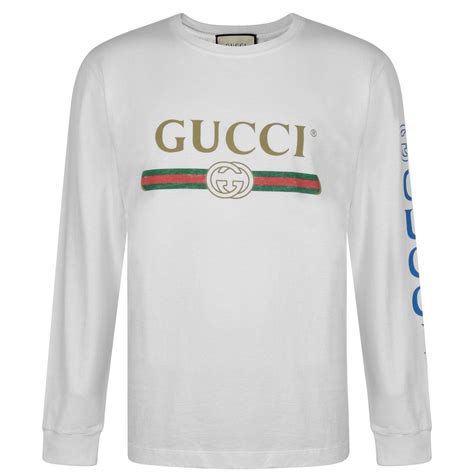 gucci white long sleeve|gucci inspired long sleeve.